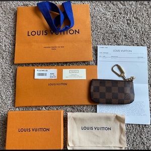 Louis Vuitton key pouch damier ebene